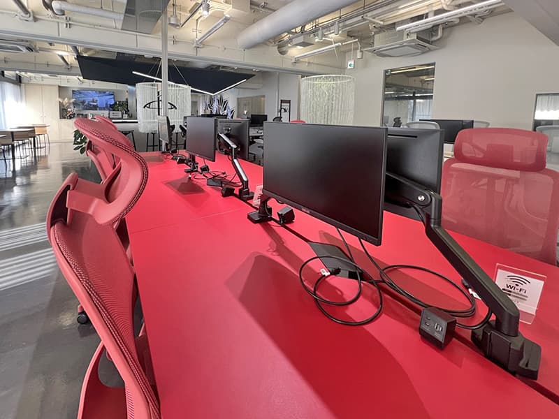 フリーアドレスエリア