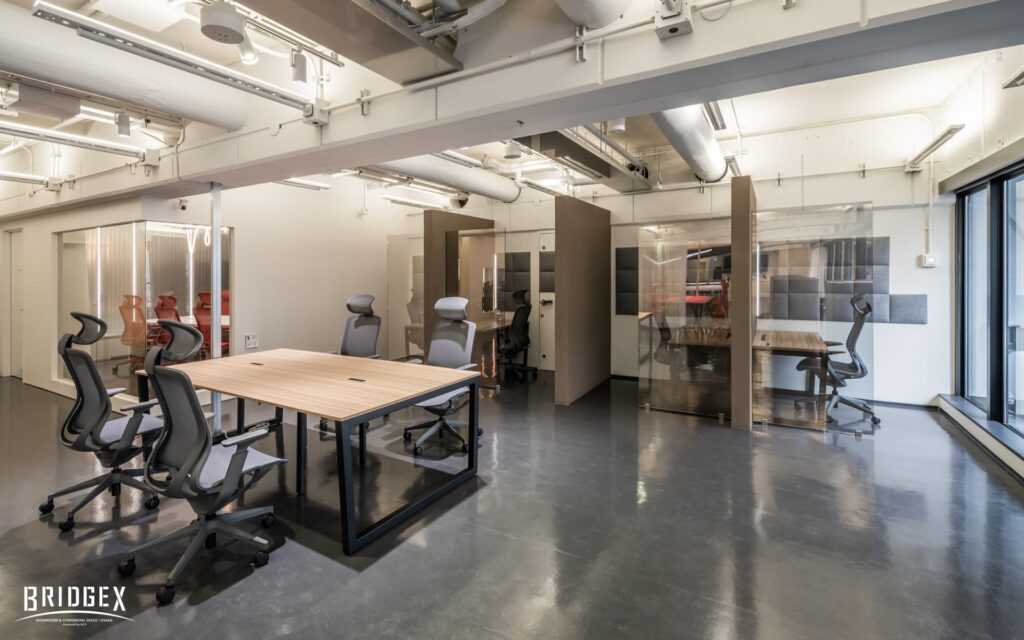 大阪・淀屋橋エリアのコワーキングスペースBRIDGEXのバーチャル背景