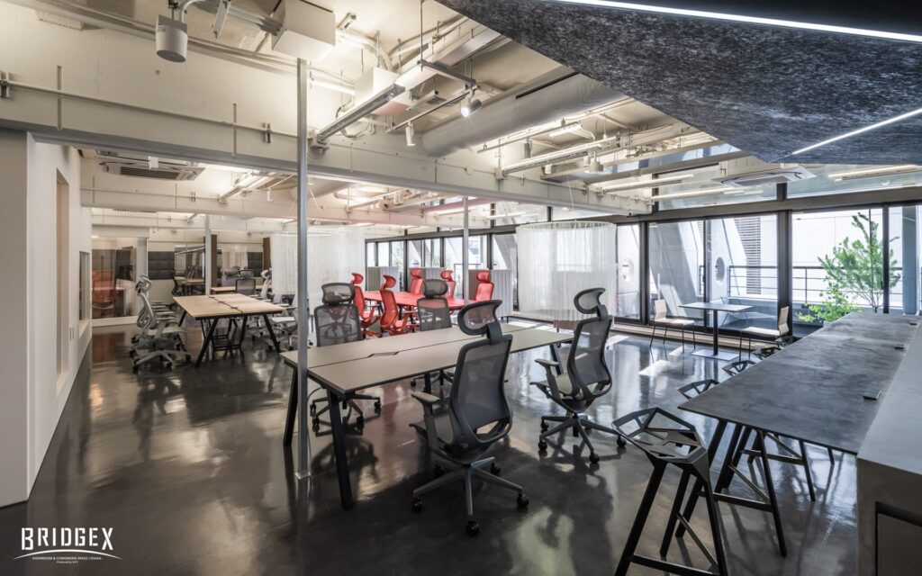 大阪・淀屋橋エリアのコワーキングスペースBRIDGEXのバーチャル背景