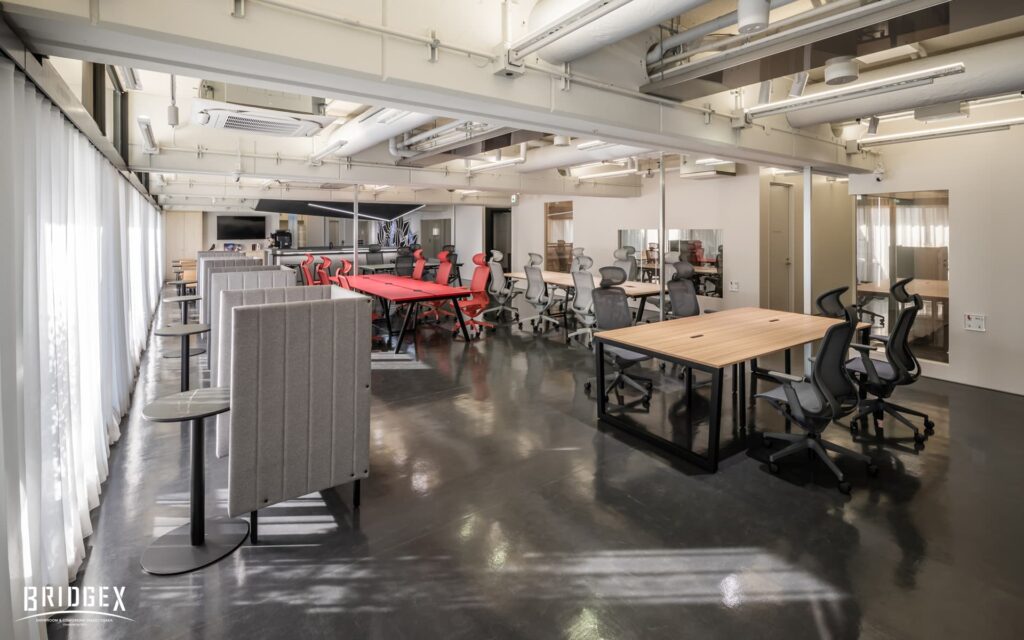 大阪・淀屋橋エリアのコワーキングスペースBRIDGEXのバーチャル背景