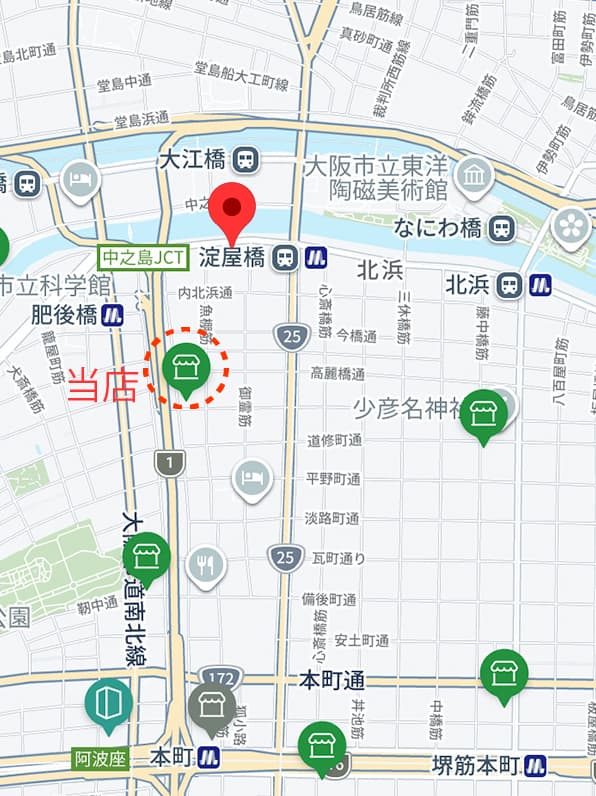 アプリ上での地図表示（イメージ）